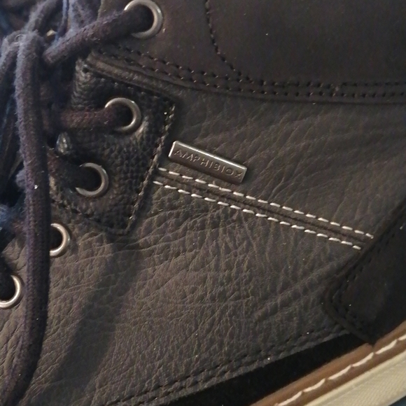 Geox U Mattias B Abx  Mens Black Leather Ankle Boots - Picture 9 of 15